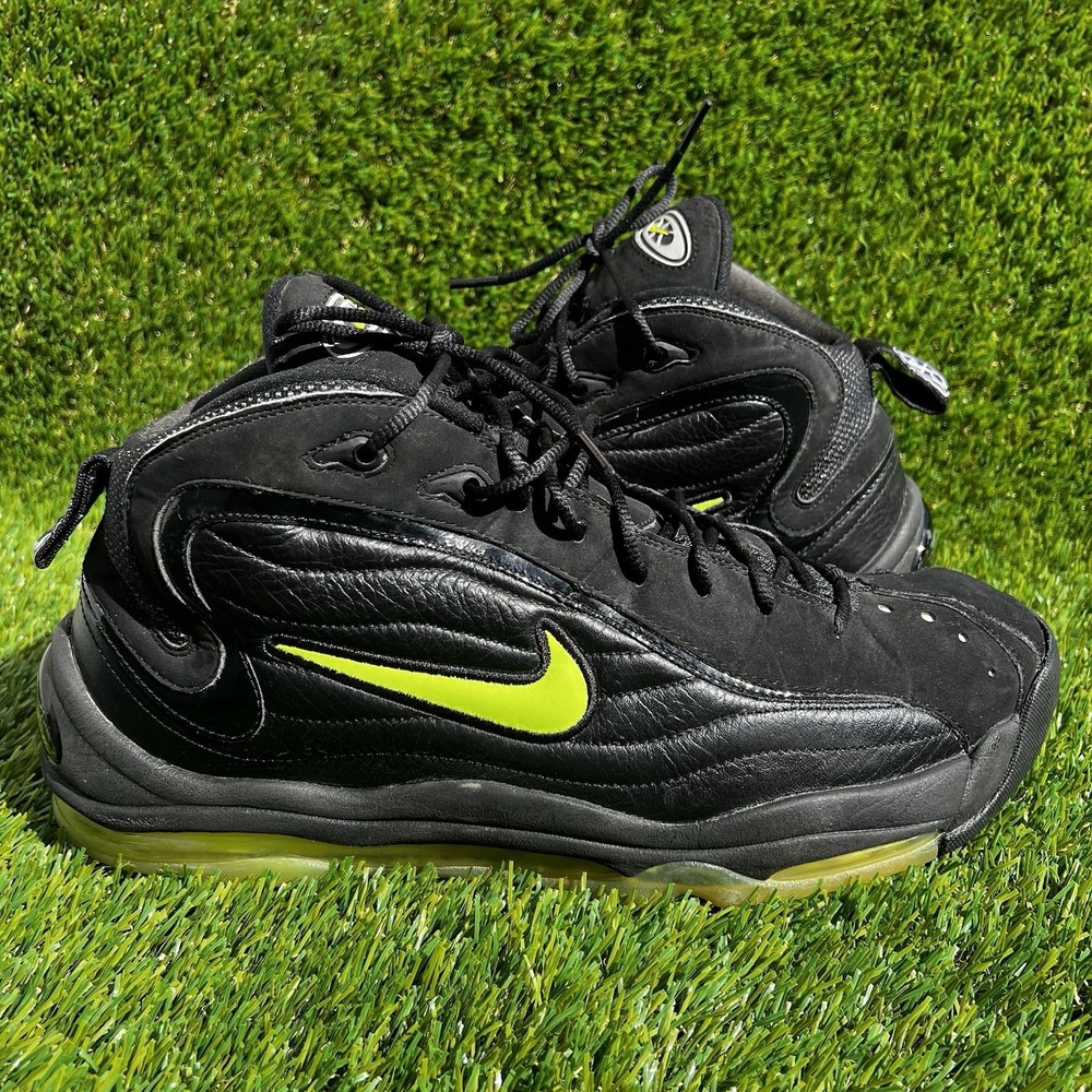 Nike Shoes Men Size 13 Air Max Uptempo 95 Black Volt Green Minor Damage